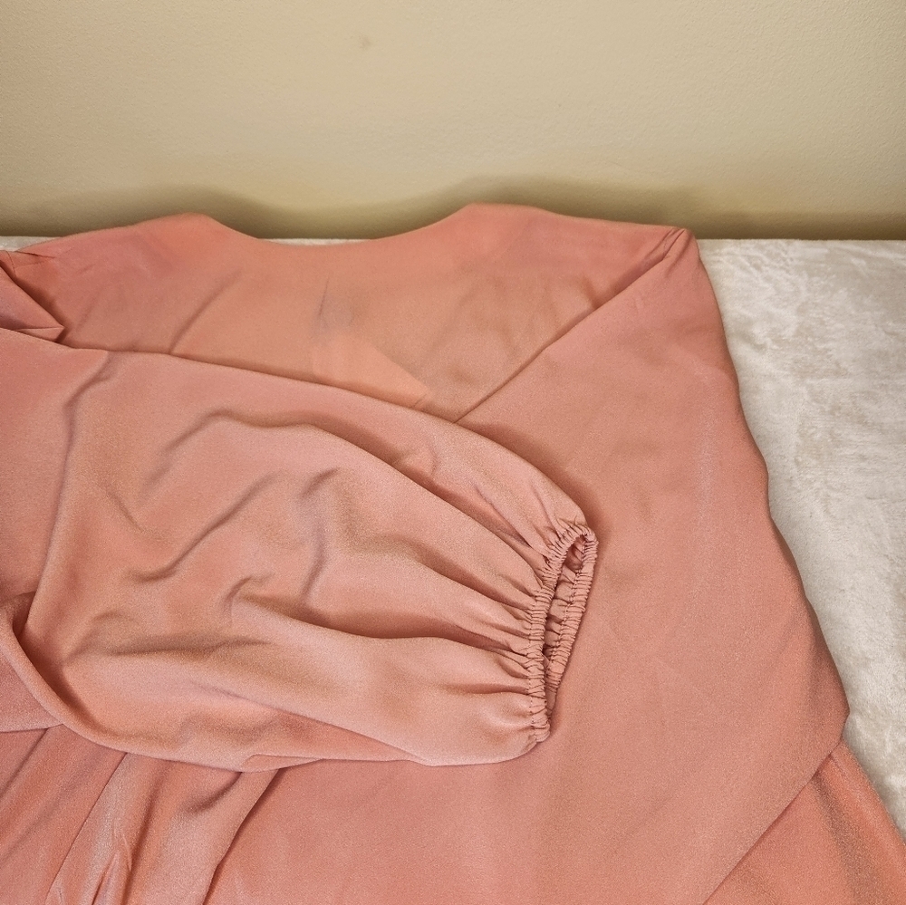 Universal Standard Balloon Sleeve Blouse Size L (22-24) in Muted Clay - Picture 14 of 15